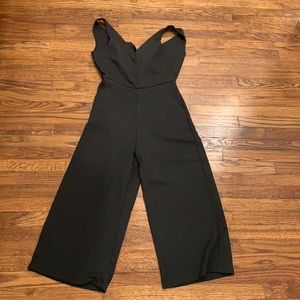 Tie back Cropped Jumpsuit